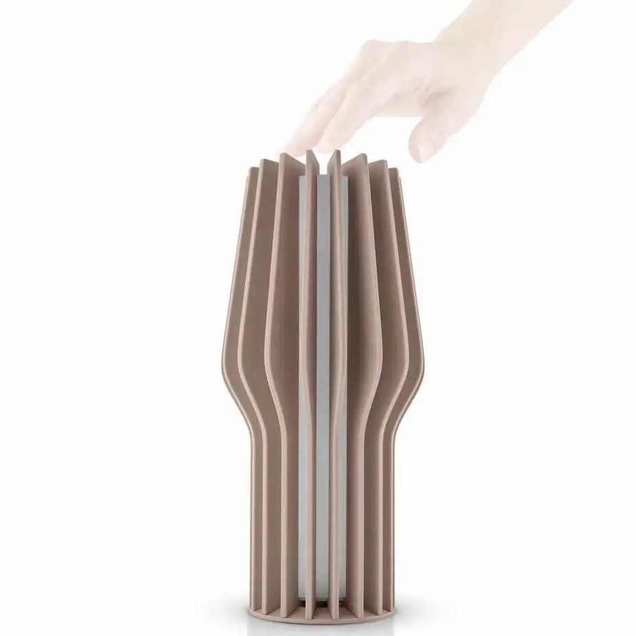 Draagbare tafellamp RADIANT 25 cm, LED, parelbeige, kunststof, Eva Solo