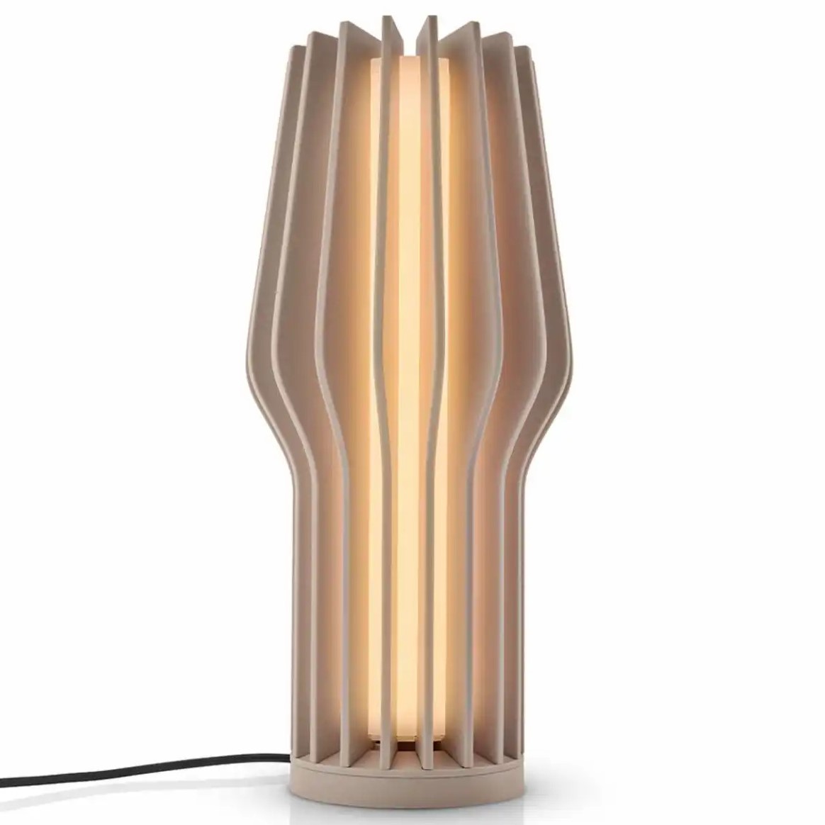 Draagbare tafellamp RADIANT 25 cm, LED, parelbeige, kunststof, Eva Solo