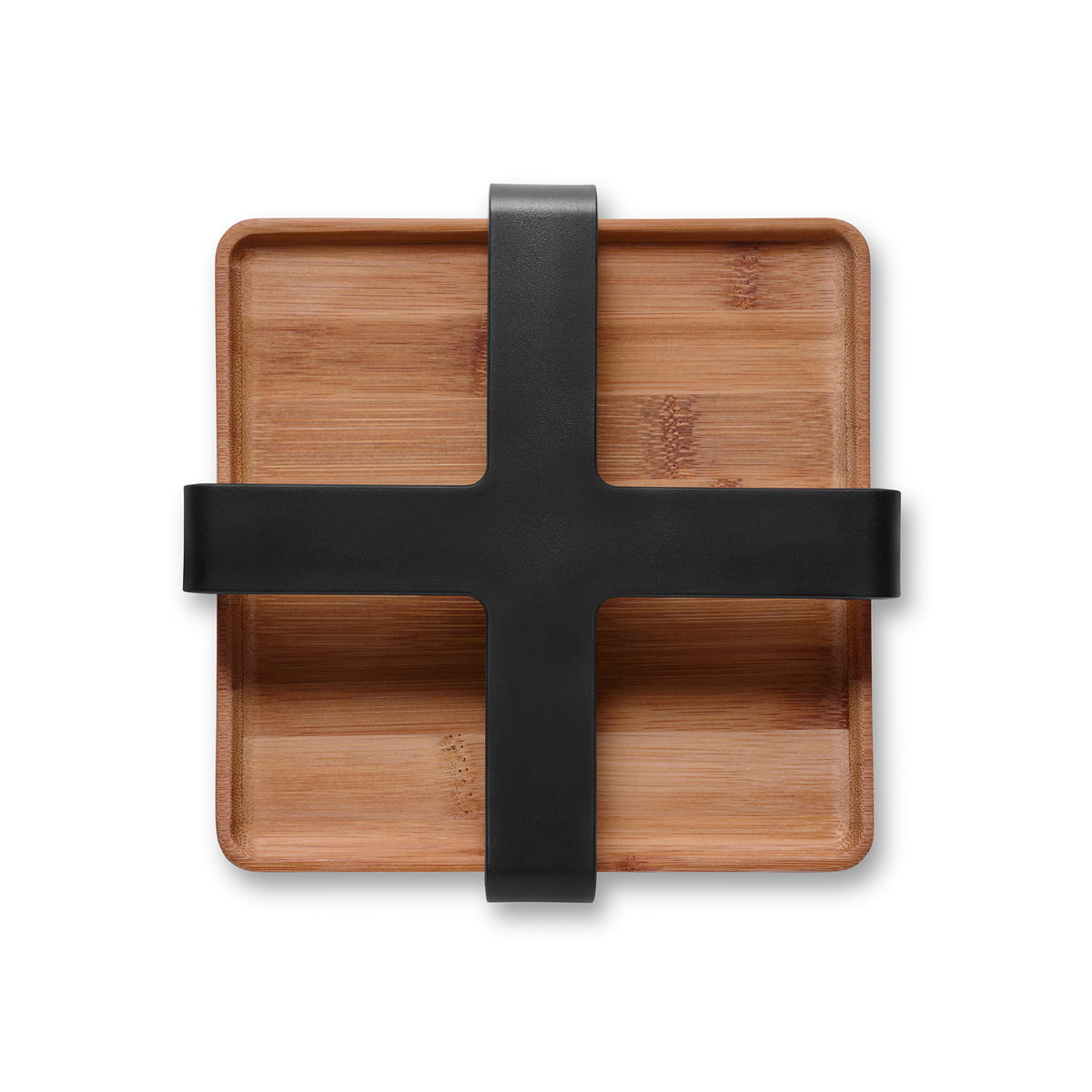 Servethouder NORDIC KITCHEN 19 x 5 cm, zwart, kunststof/bamboe, Eva Solo
