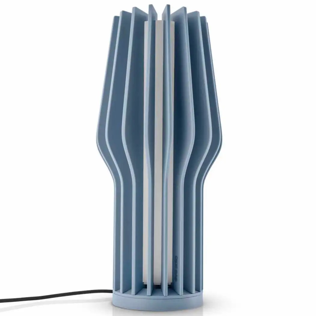 Draagbare tafellamp RADIANT 25 cm, LED, stofblauw, kunststof, Eva Solo