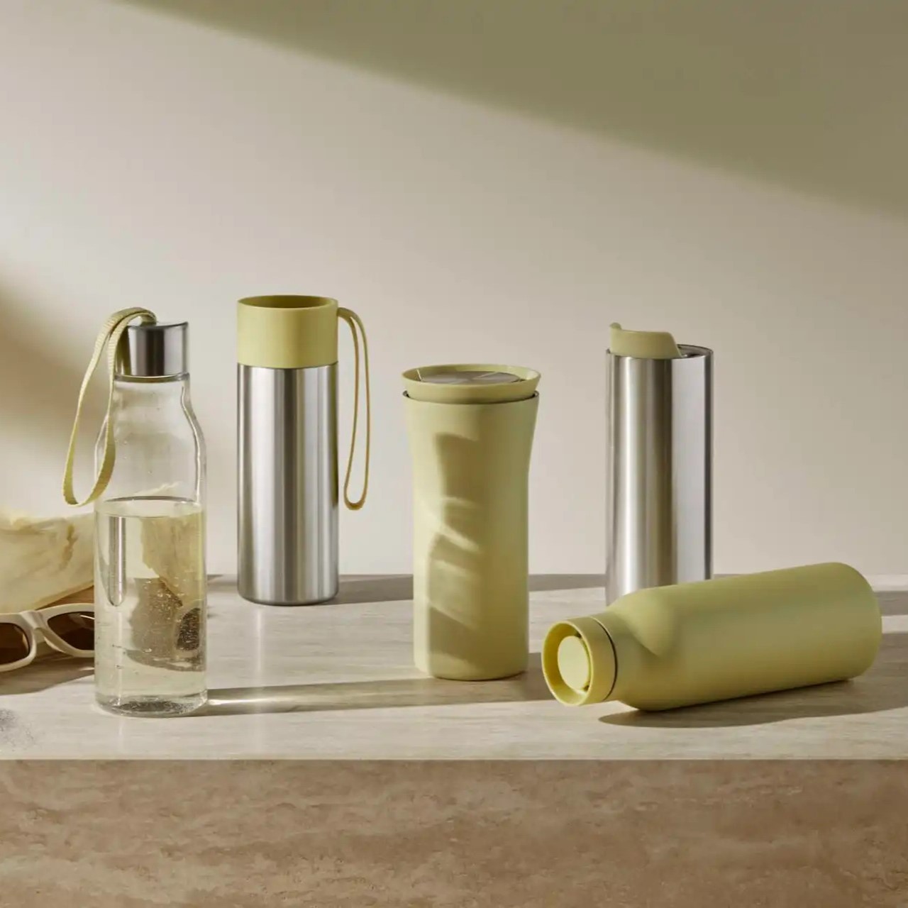 Waterbidon 500 ml, champagne riem, plastic, Eva Solo