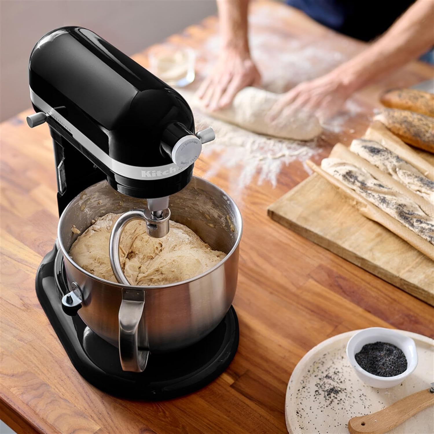 Keukenmachine HEAVY DUTY 5KSM70JPX 6,6 l, zwart, KitchenAid