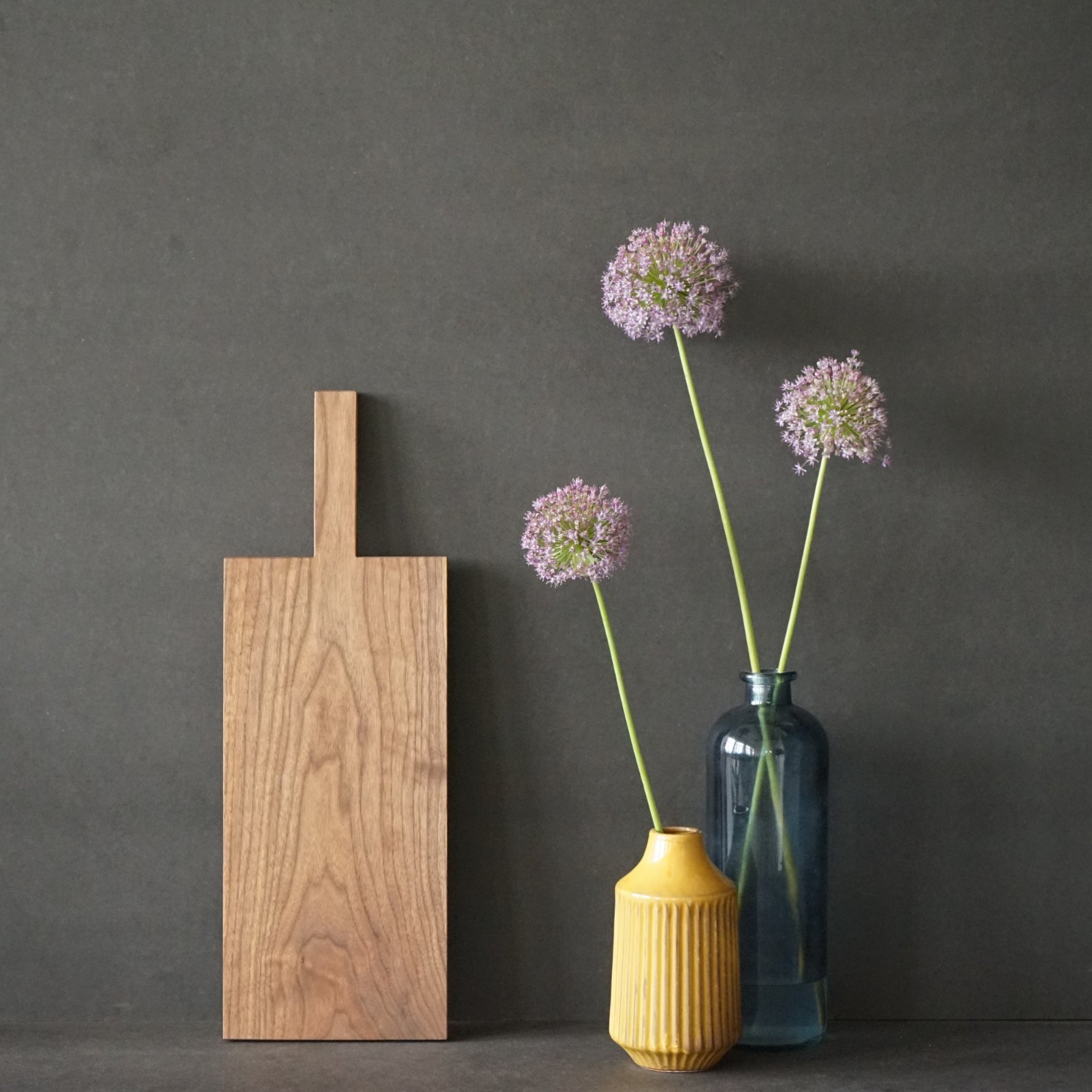 Snij- en serveerplank PURE 58 x 20 cm, walnoothout, Jack & Lucy