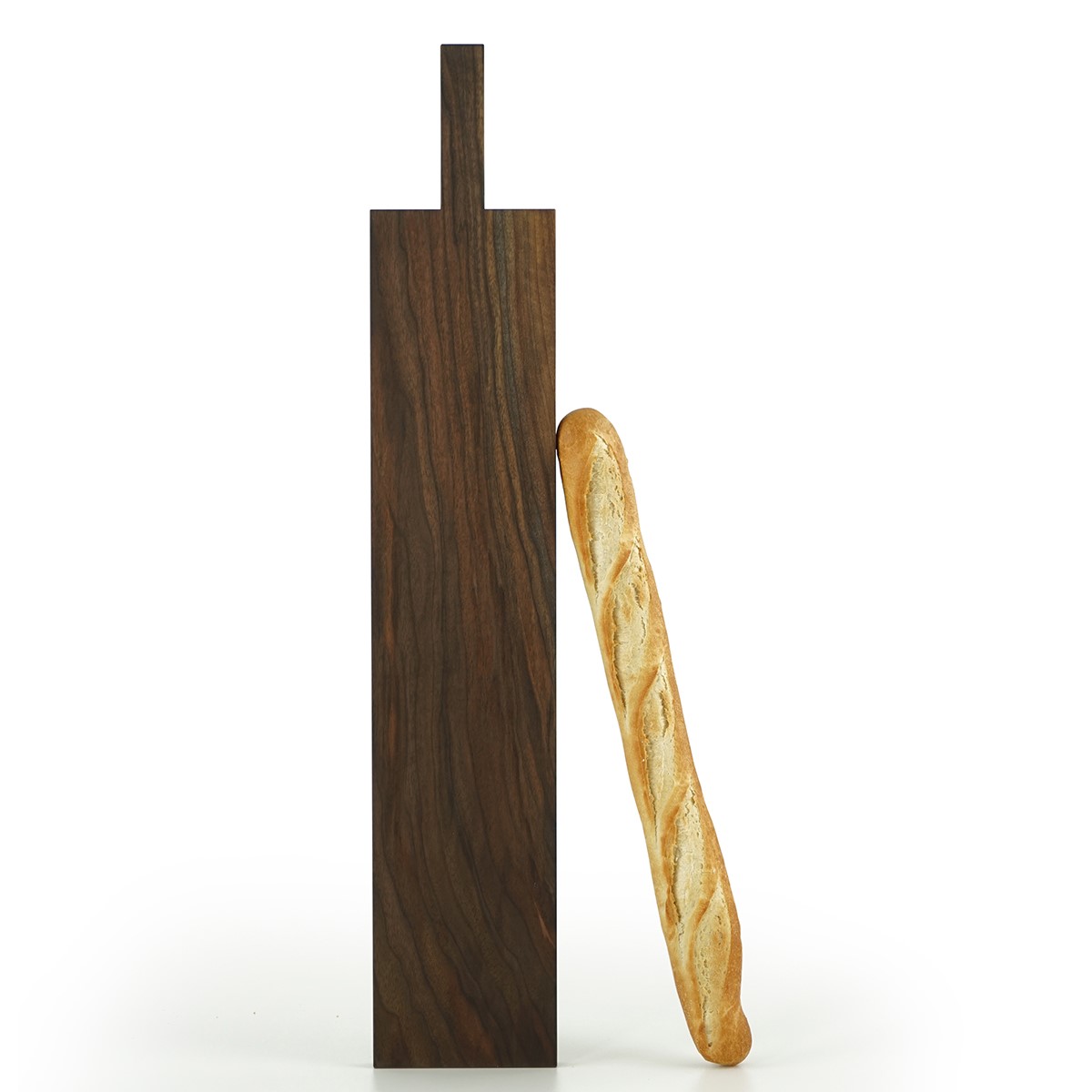 Snij- en serveerplank PURE 75 x 13,5 cm, walnoothout, Jack & Lucy