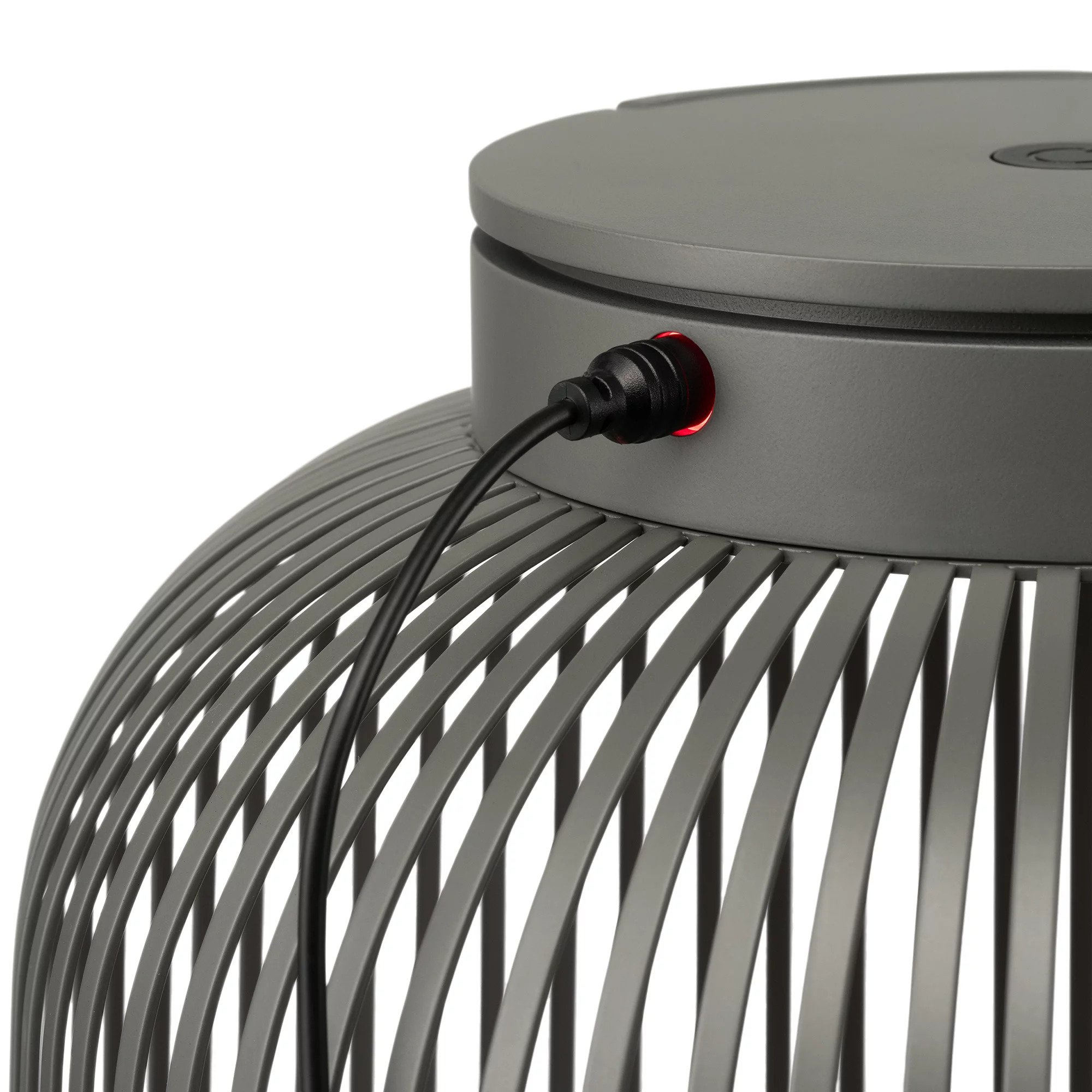 Draagbare tafellamp LITO M 30,5 cm, LED, granietgrijs, staal, Blomus