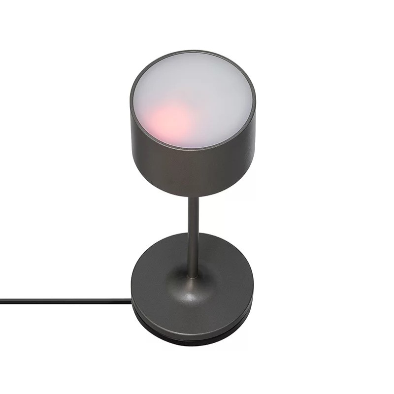 Draagbare tafellamp FAROL MINI 19,5 cm, LED, brons, aluminium, Blomus