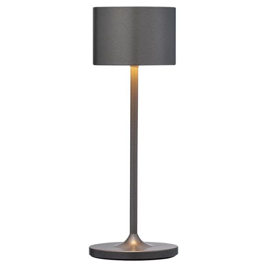 Draagbare tafellamp FAROL MINI 19,5 cm, LED, brons, aluminium, Blomus