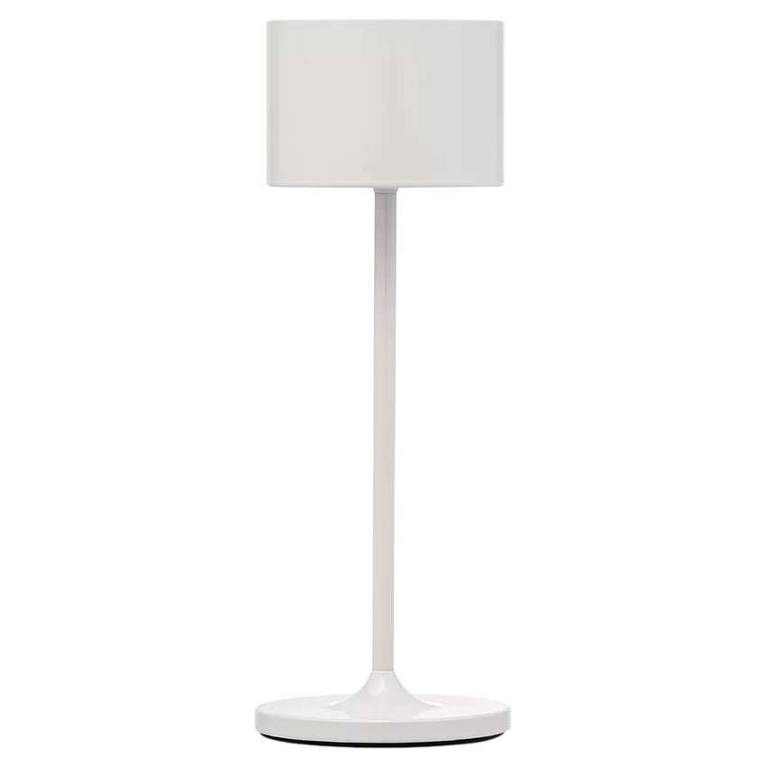 Draagbare tafellamp FAROL MINI 19,5 cm, LED, wit, aluminium, Blomus