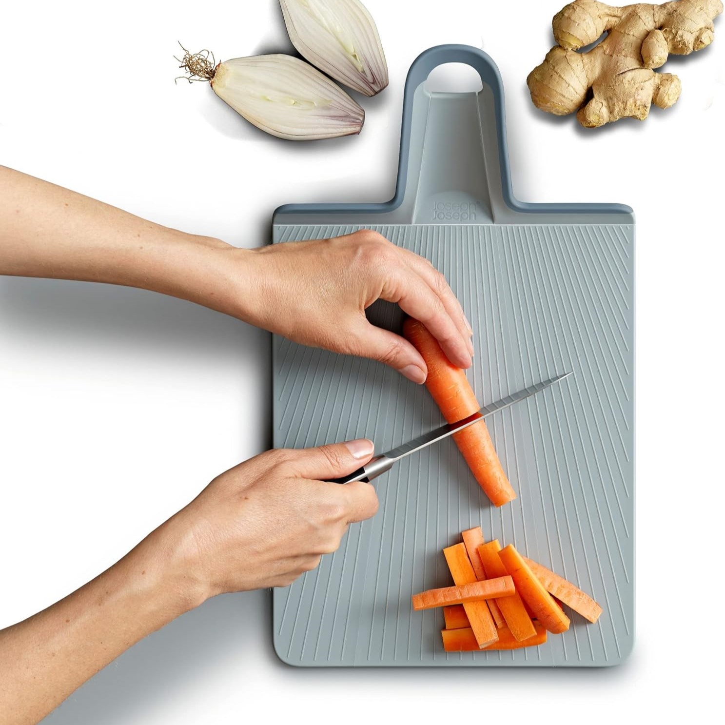 Snijplank CHOP2POT 60203 38 x 21 cm, blauw, kunststof, Joseph Joseph
