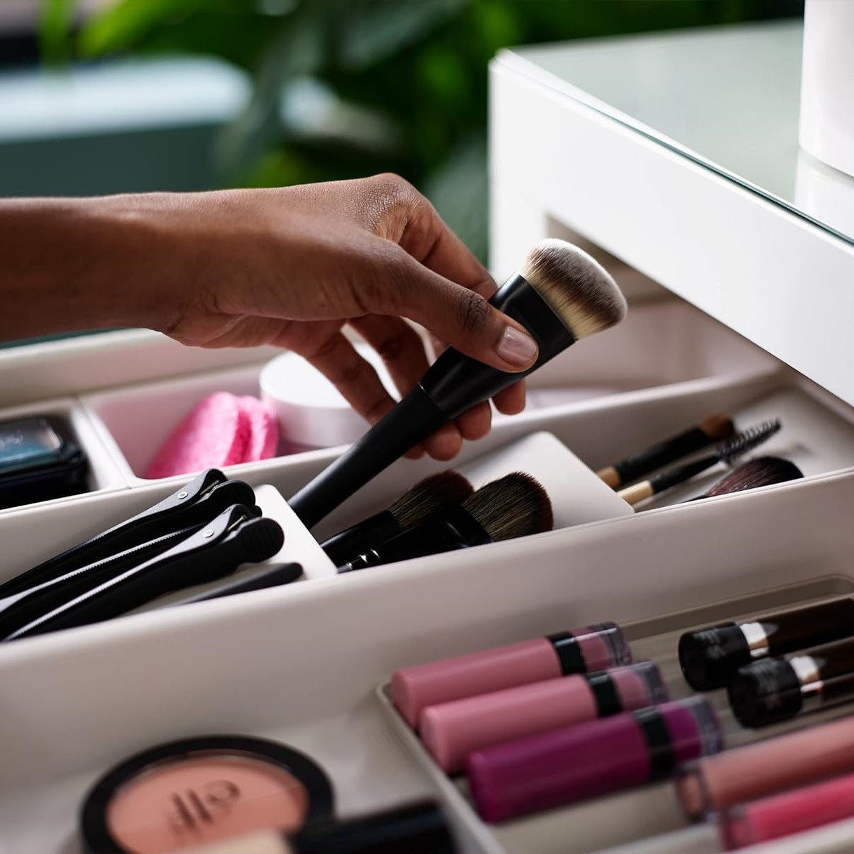 Make-up organizer VIVA 75010, 12-delig, crème, kunststof, Joseph Joseph