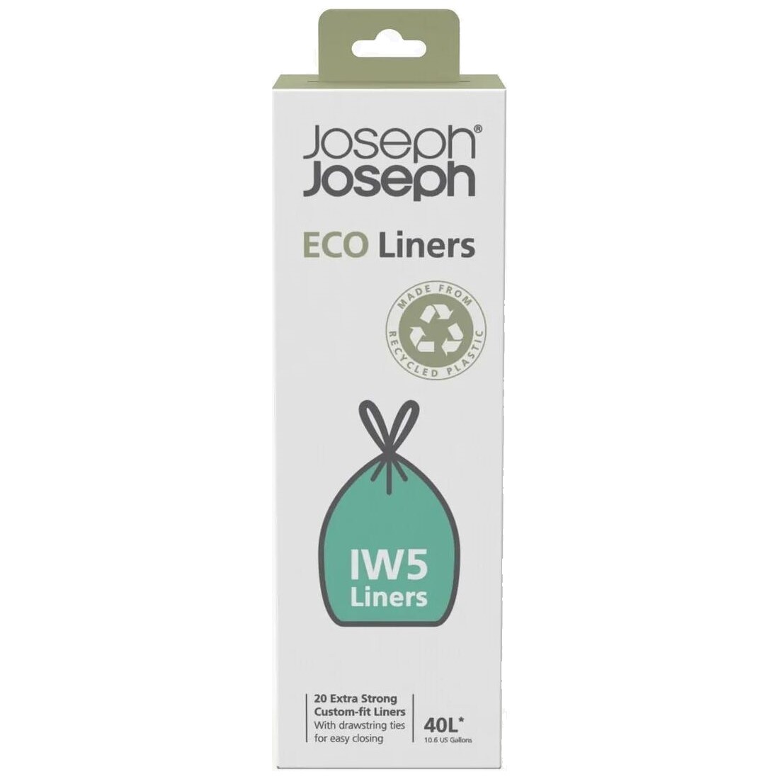 Vuilniszakken TITAN 20 / PORTA IW5 ECO LINERS 30133 40 l, 20 ks, extra sterk, Joseph Joseph