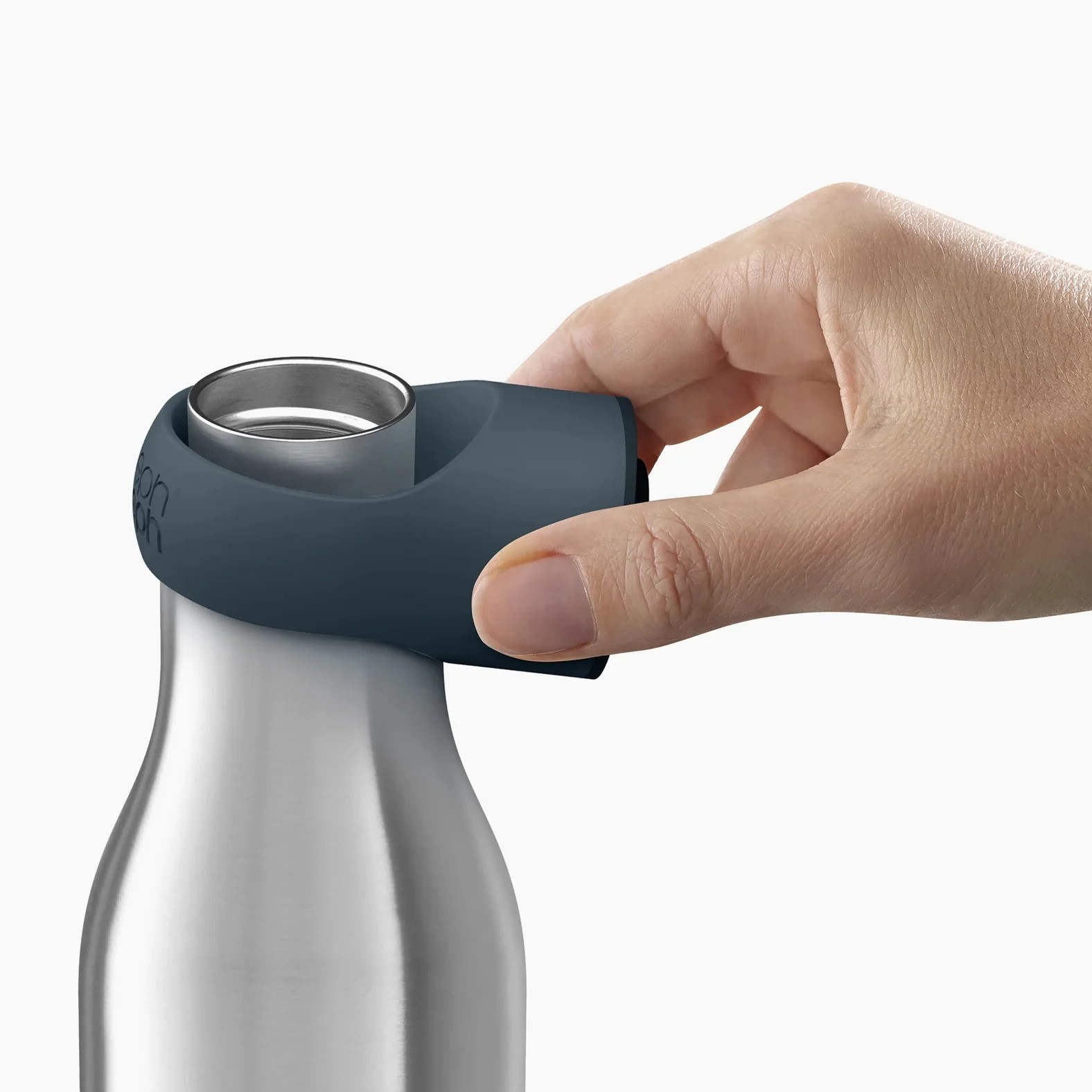 Thermosfles LOOP&SIPP 81129 500 ml, + thermomok 340 ml, blauw, roestvrij staal, Joseph Joseph