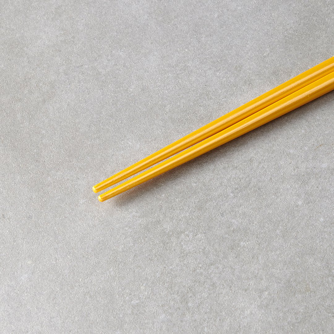 Eetstokjes 22,5 cm, goud / wit, bamboe, MIJ