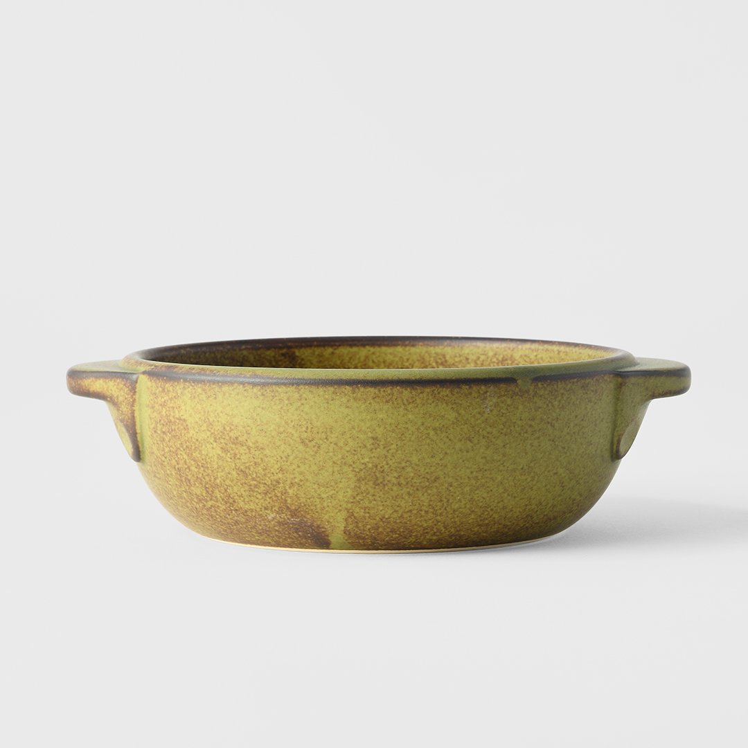 Ovenschaal DONABE 15 cm, groen, keramiek, MIJ