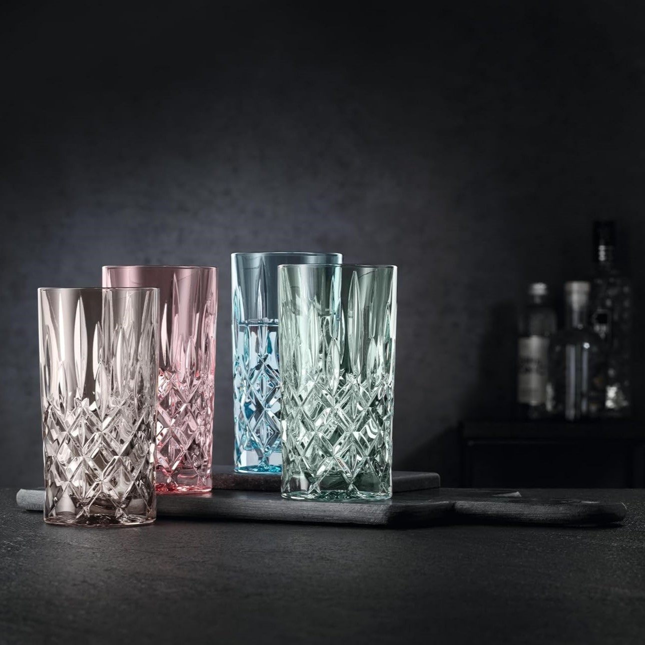 Longdrinkglas NOBLESSE FRESH COLORS 395 ml, set van 2 stuks, taupe, Nachtmann
