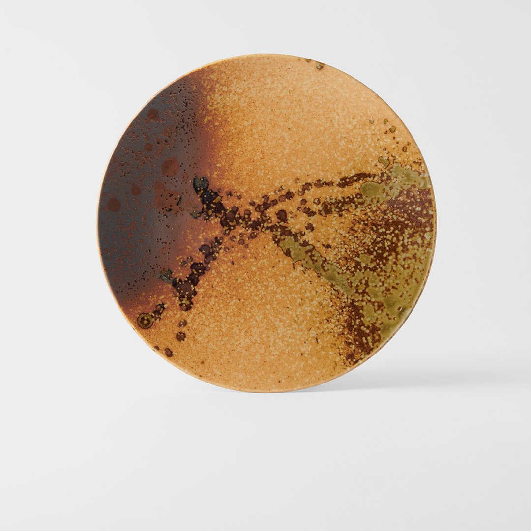 Dineerbord WABI SABI 28,5 cm, bruin, keramiek, MIJ