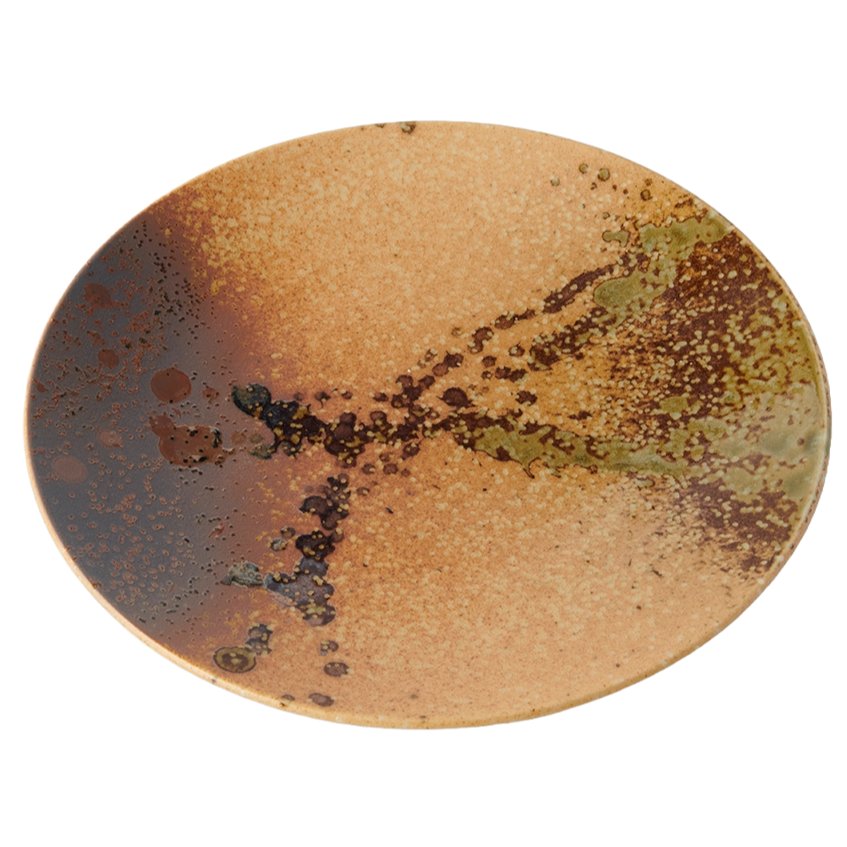 Dineerbord WABI SABI 28,5 cm, bruin, keramiek, MIJ