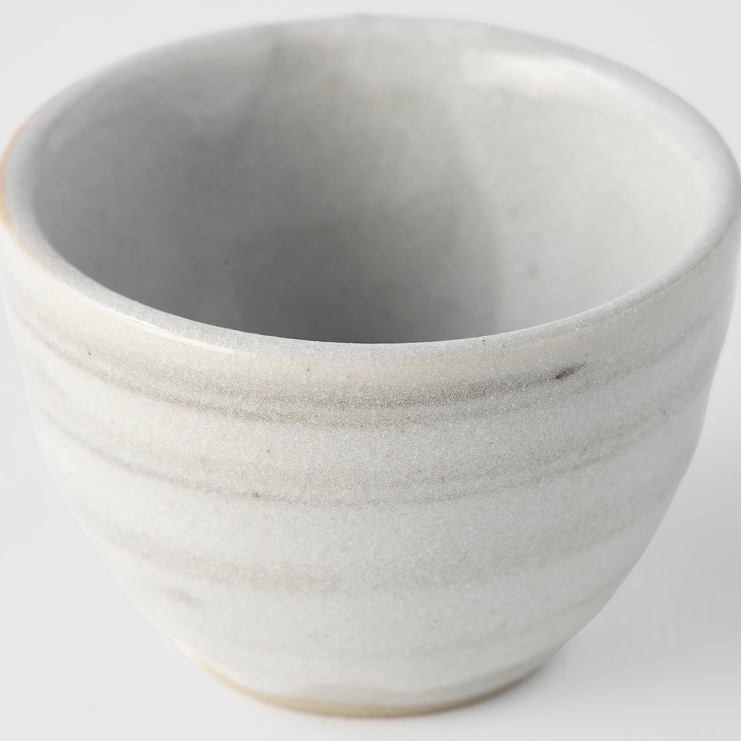 Sake-kopje 30 ml, wit, keramiek, MIJ