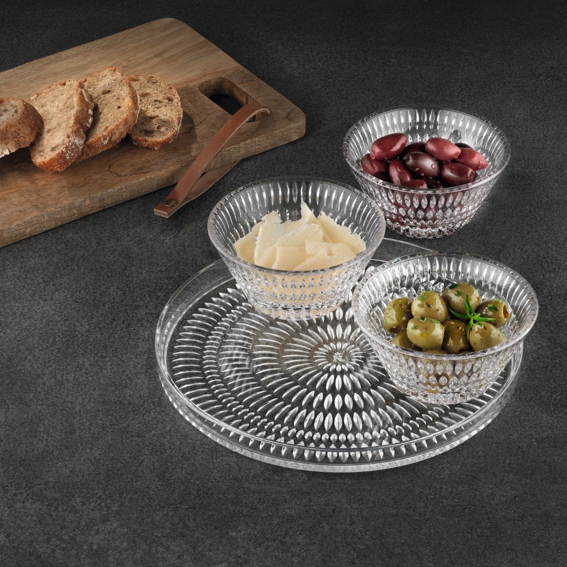 Tapasschaaltje ETHNO 190 ml, set van 4 stuks, helder, Nachtmann