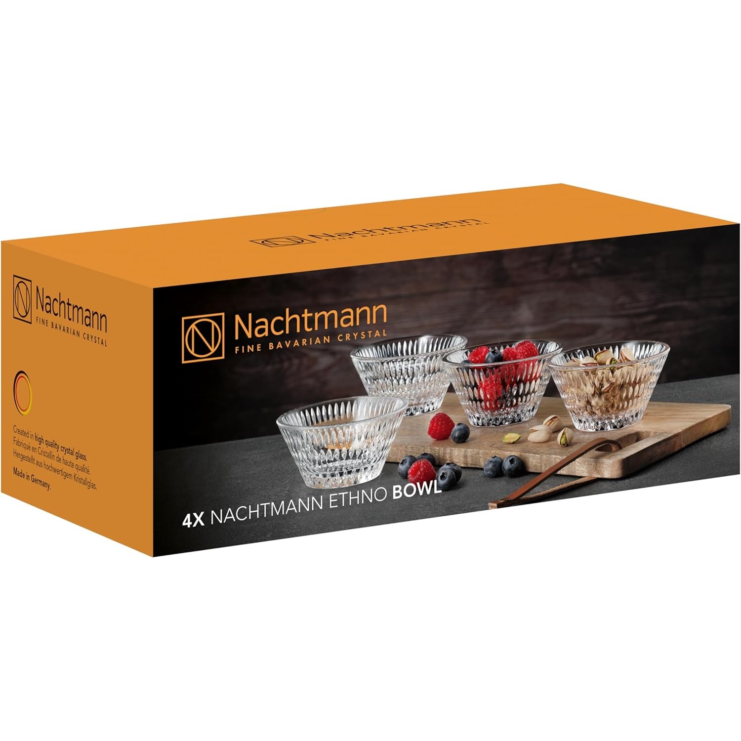 Tapasschaaltje ETHNO 190 ml, set van 4 stuks, helder, Nachtmann