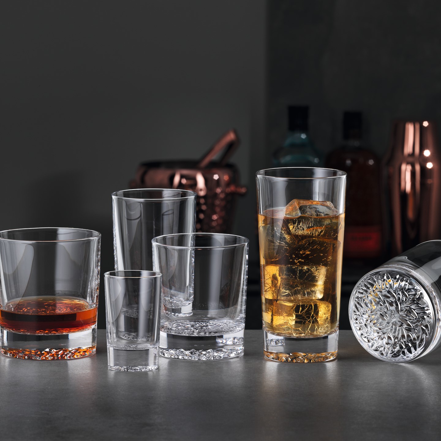 Shotglaasje LOUNGE 2.0 55 ml, set van 4 stuks, helder, Spiegelau