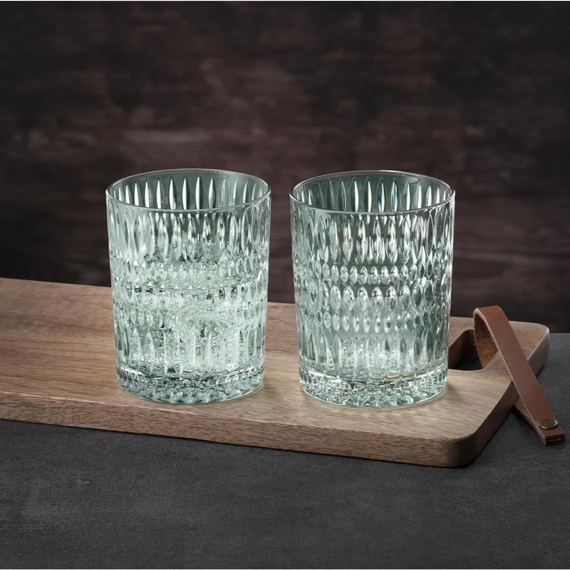 Waterglas ETHNO 304 ml, set van 2 stuks, munt, Nachtmann