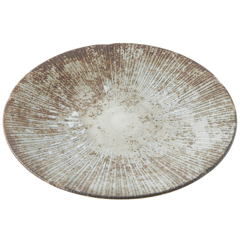 Voorgerechtbord ICE WHITEWASH 22 cm, wit, keramiek, MIJ