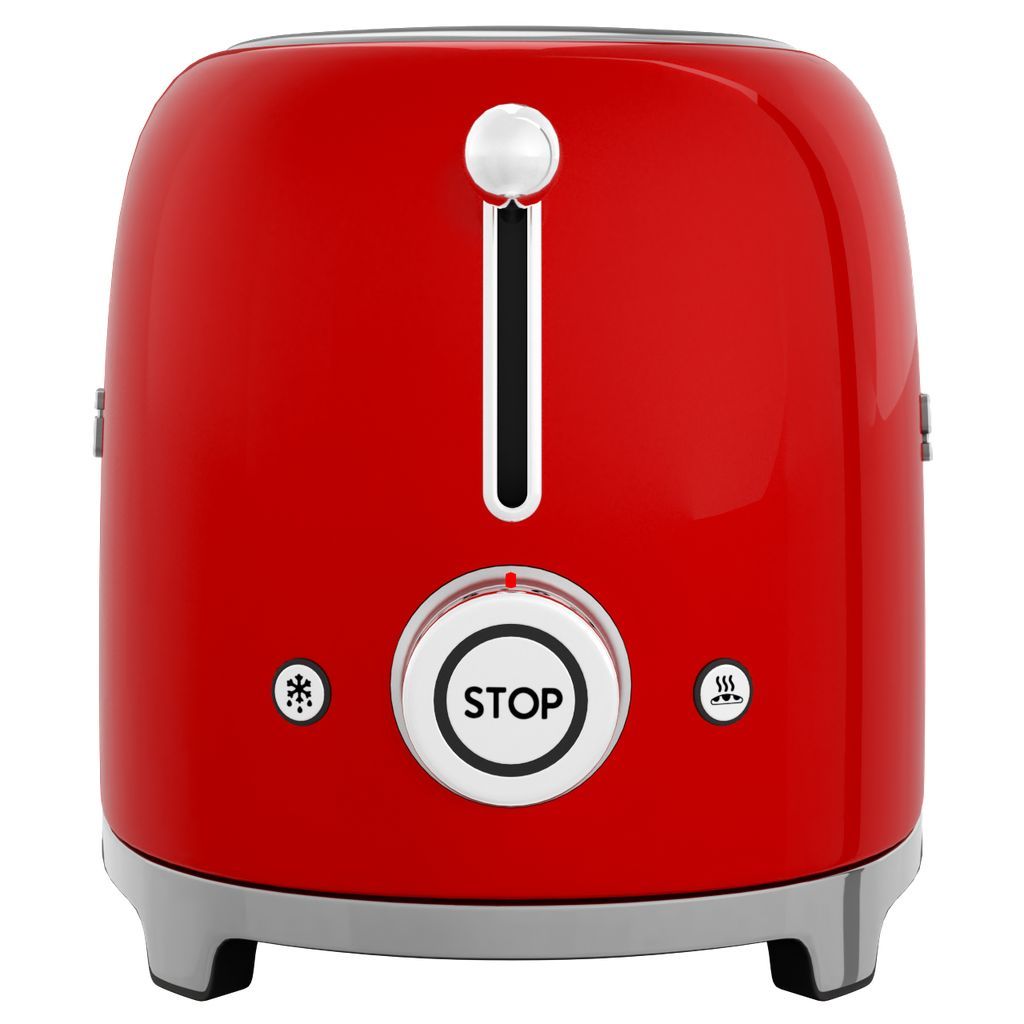 Broodrooster TSF01RDEU 2 sleuven, rood, Smeg