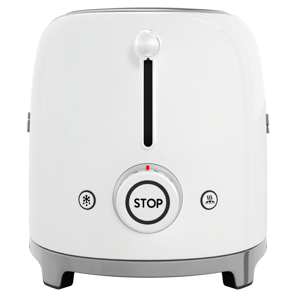 Broodrooster TSF01WHEU, 2 sleuven, wit, Smeg