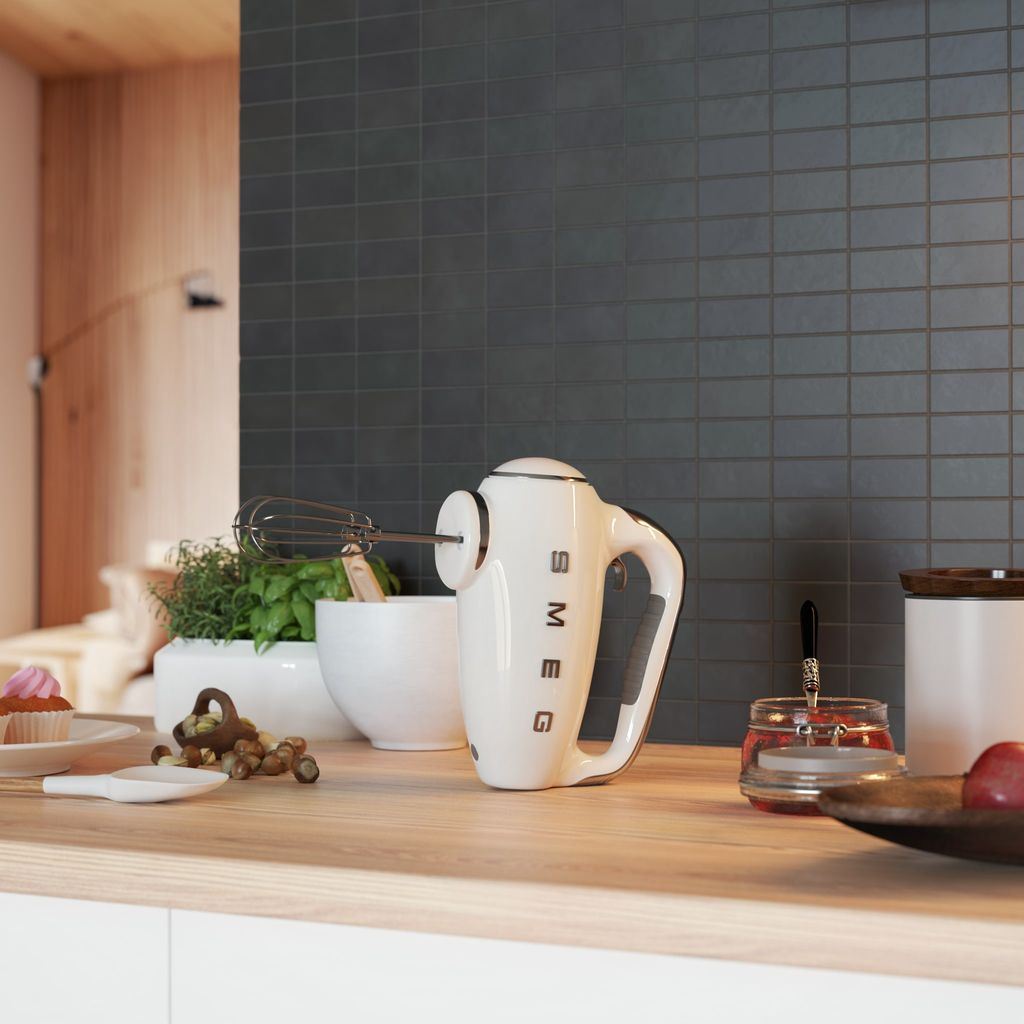 Handmixer HMF01WHEU, wit, Smeg