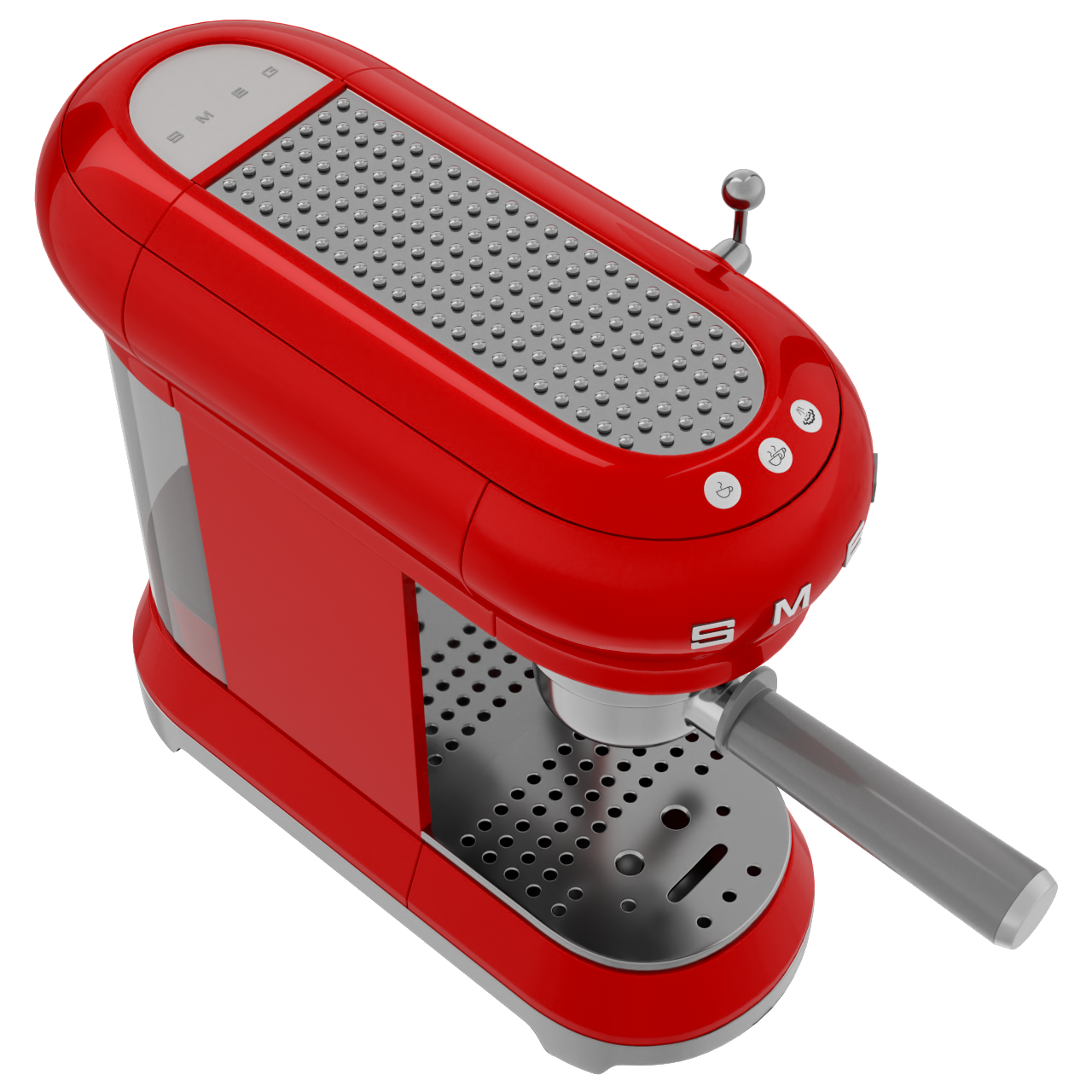Semi-automatisch koffiezetapparaat ECF01RDEU, rood, Smeg