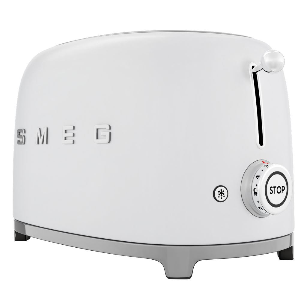 Broodrooster TSF01WHMEU, 2 sleuven, mat wit, Smeg