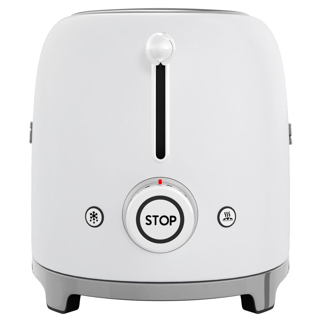 Broodrooster TSF01WHMEU, 2 sleuven, mat wit, Smeg
