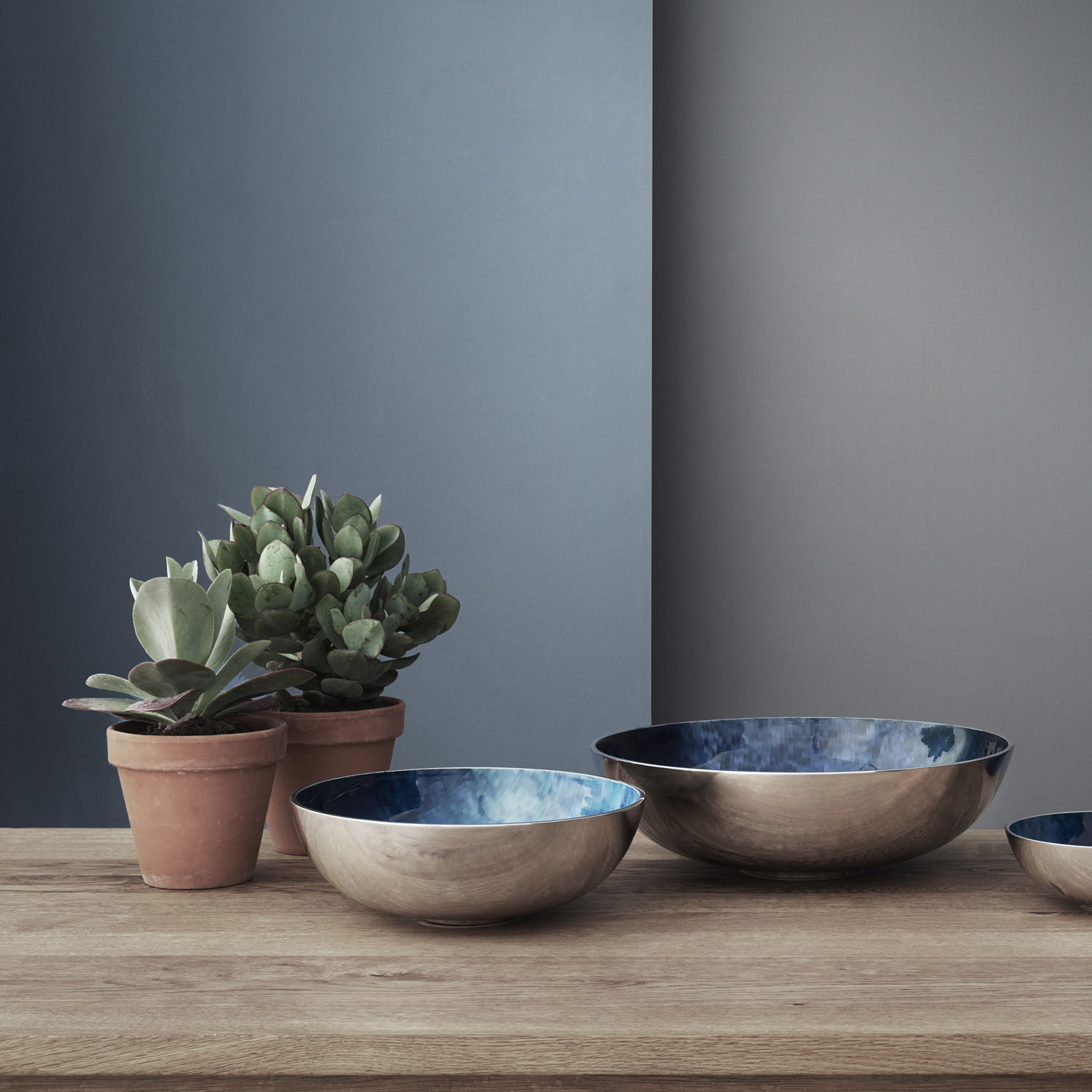 Serveerschaal STOCKHOLM HORIZON 40 cm, zilver, aluminium, Stelton