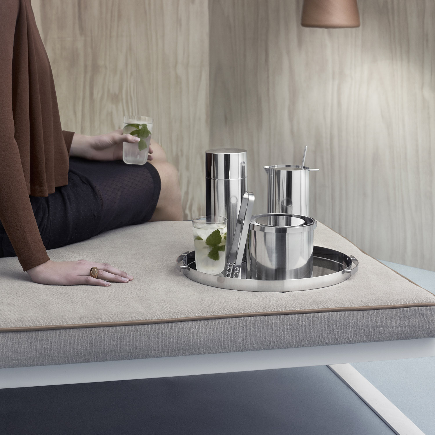 Cocktailshaker ARNE JACOBSEN MARTINI 1 l, zilver, roestvrij staal, Stelton