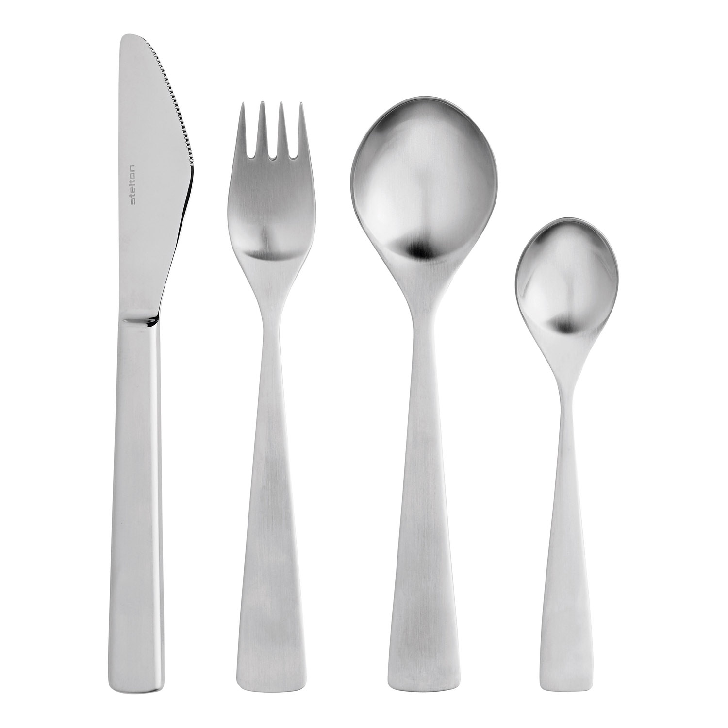 Bestekset MAYA, 24-delig, zilver, roestvrij staal, Stelton