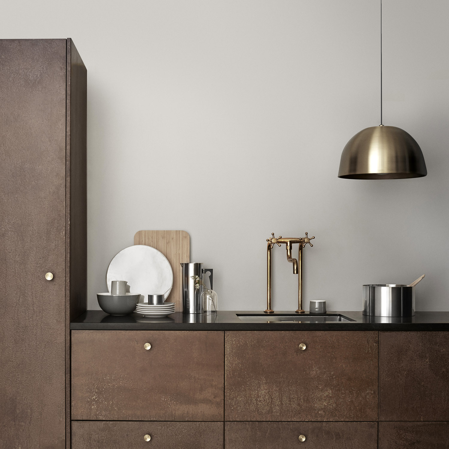 Slaschaal ARNE JACOBSEN 24 cm, zilver, roestvrij staal, Stelton