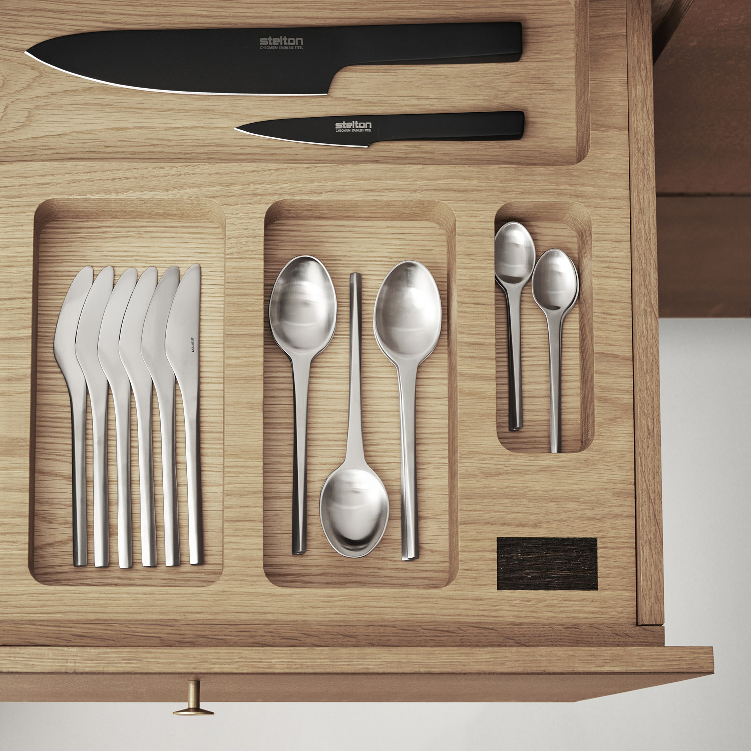 Eetlepel PRISME 20 cm, zilver, roestvrij staal, Stelton