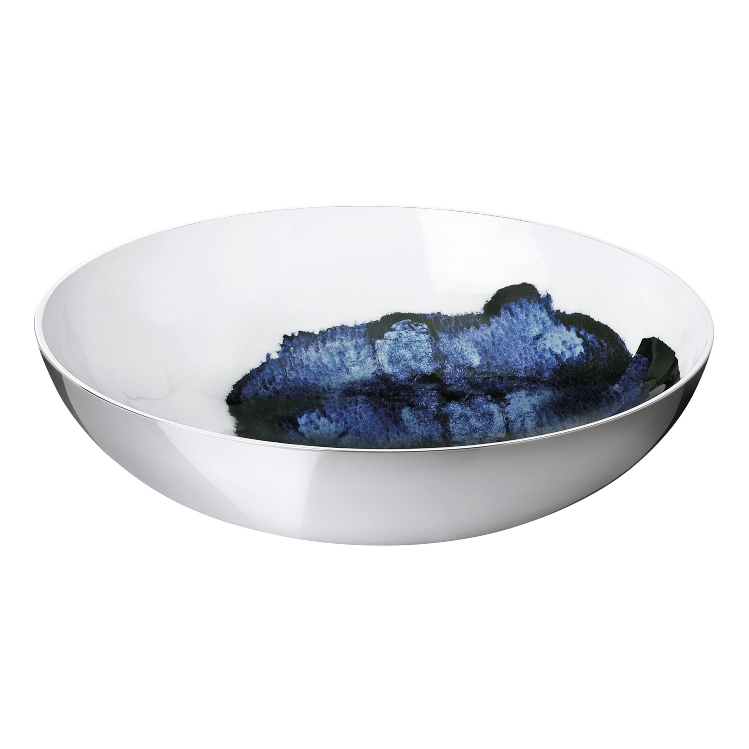 Serveerschaal STOCKHOLM AQUATIC 40 cm, zilver, aluminium, Stelton