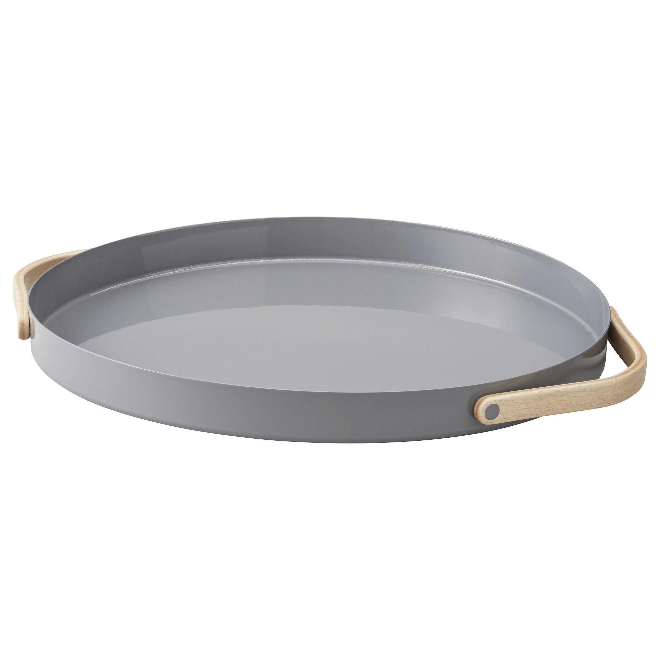 Dienblad EMMA 41 cm, grijs, roestvrij staal, Stelton