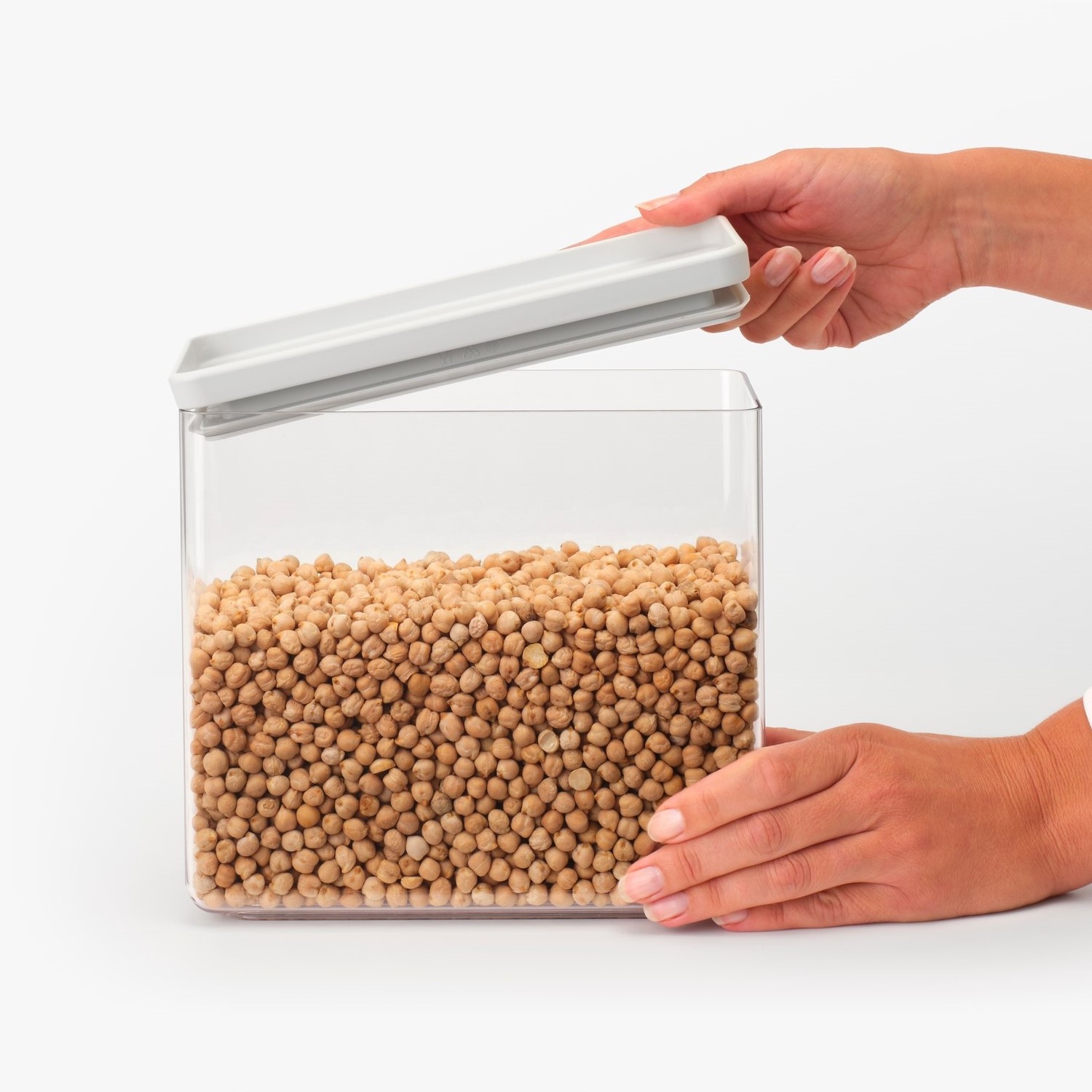 Voedselbewaarbakje TASTY PLUS 3,5 l, lichtgrijs, kunststof, Brabantia