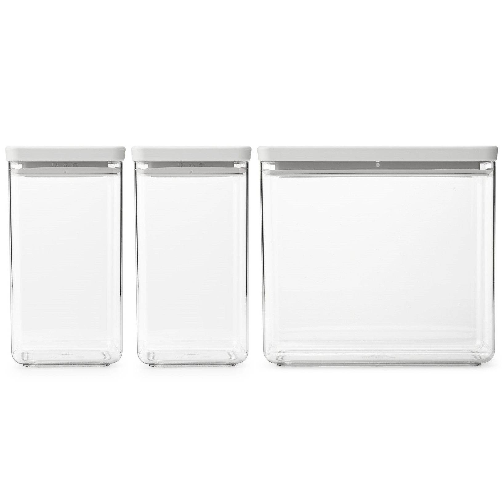 Voedselbewaarbakje (set) TASTY PLUS, 3-delig, lichtgrijs, Brabantia