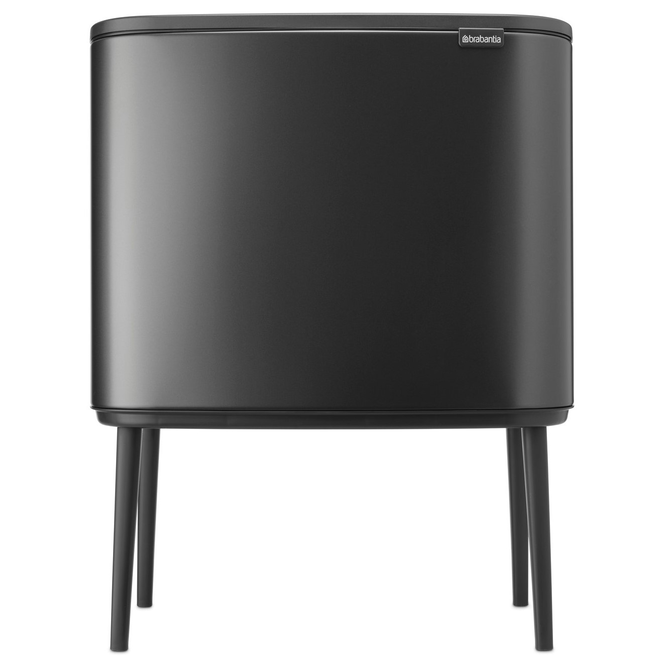 Touch prullenbak BO TOUCH BIN 3 x 11 l, confident grey, staal, Brabantia