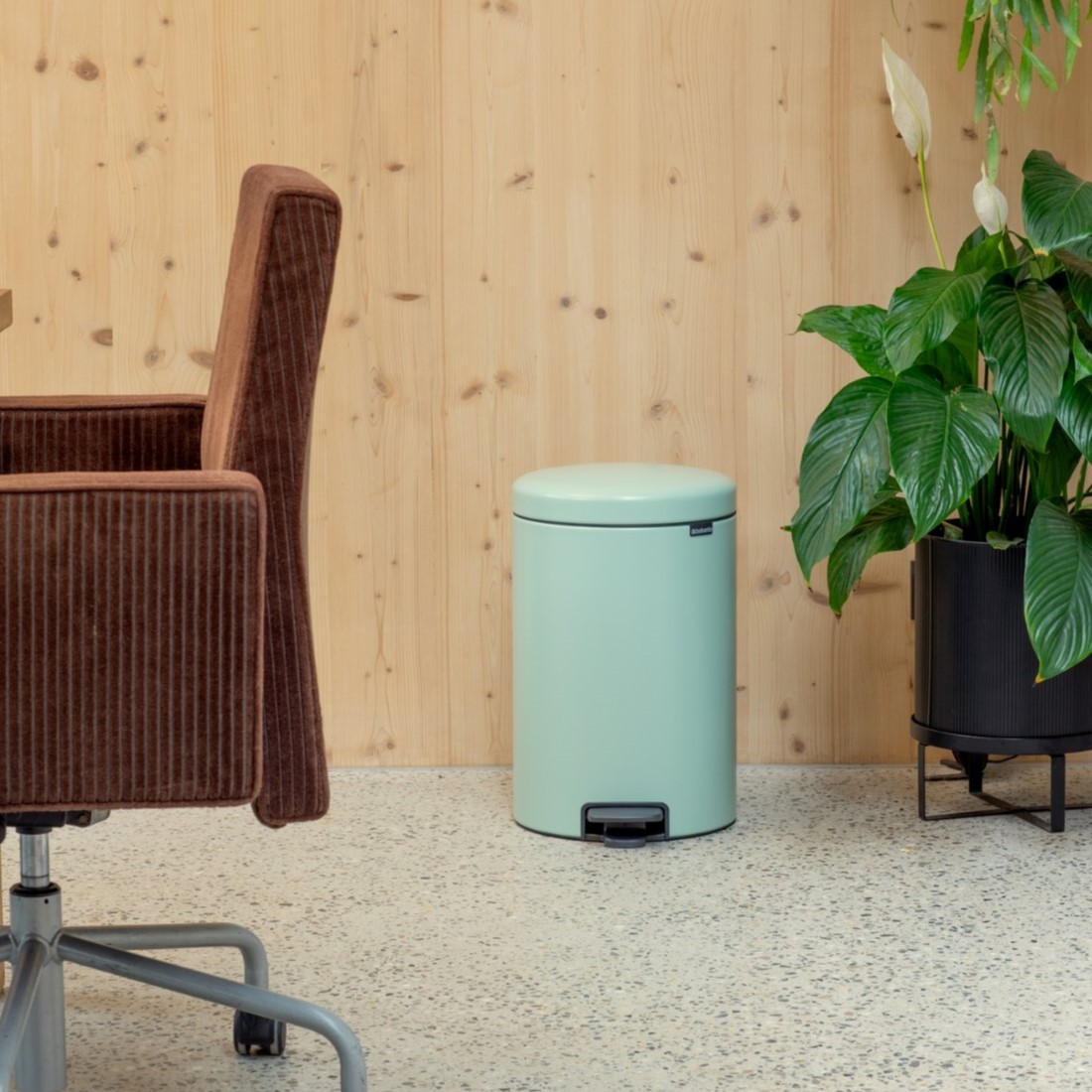 Pedaalemmer NEWICON 20 l, jadegroen, staal, Brabantia