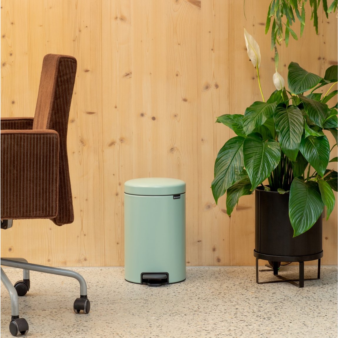 Pedaalemmer NEWICON 12 l, jadegroen, staal, Brabantia