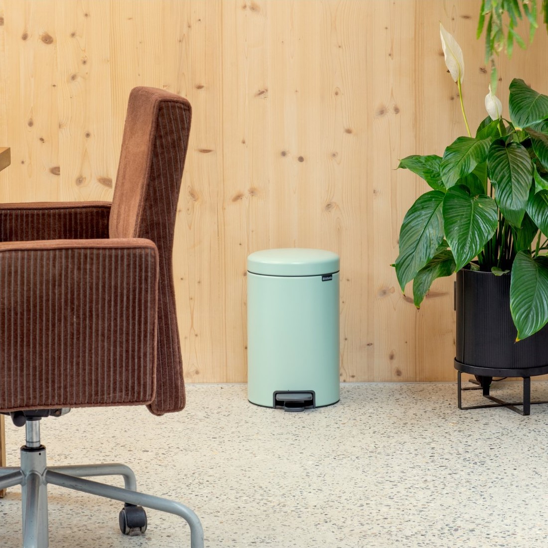 Pedaalemmer NEWICON 12 l, jadegroen, staal, Brabantia