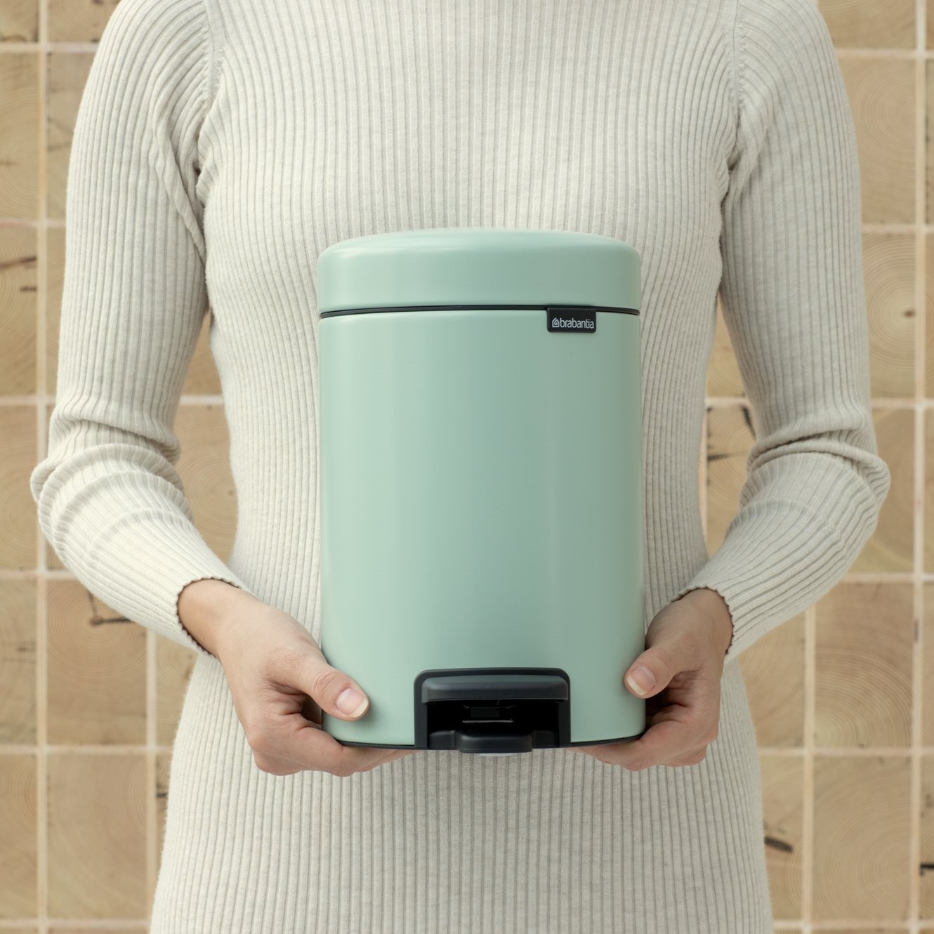 Pedaalemmer NEWICON 12 l, jadegroen, staal, Brabantia