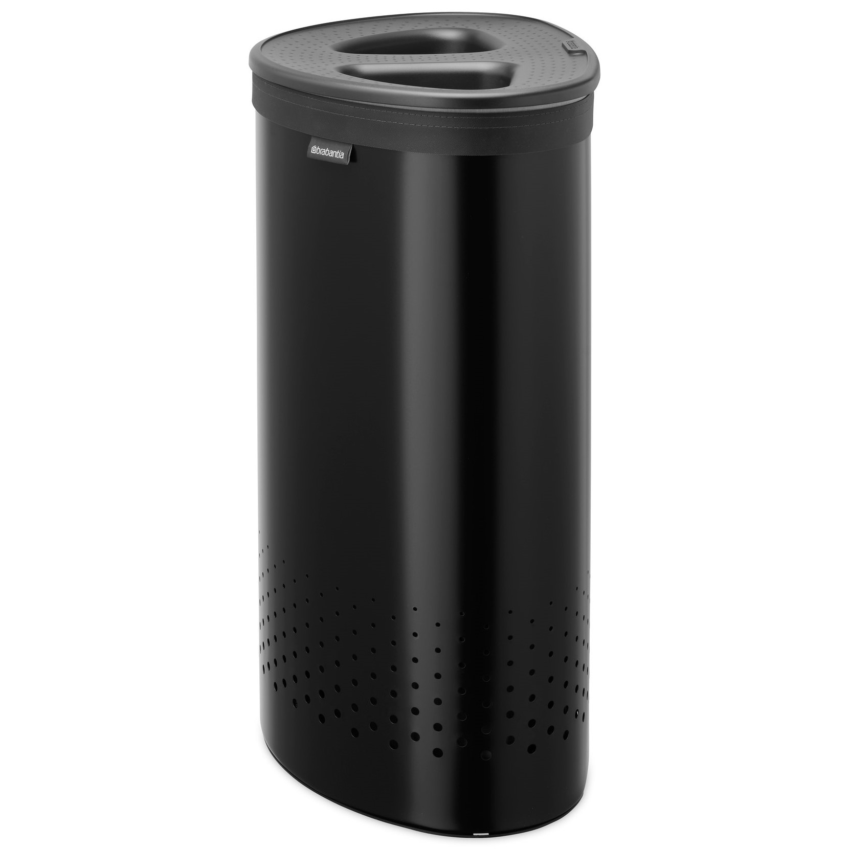 Wasmand SELECTOR 55 l, mat zwart, staal, Brabantia