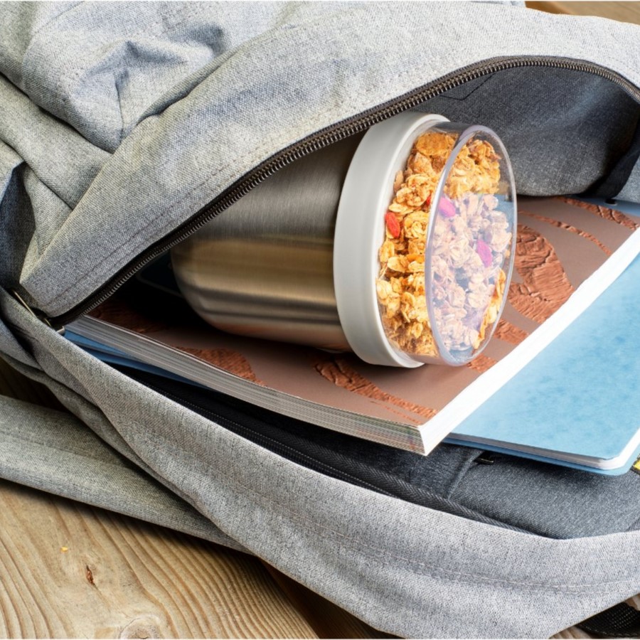 Lunchbeker MAKE & TAKE 500 ml, lichtgrijs, staal, Brabantia
