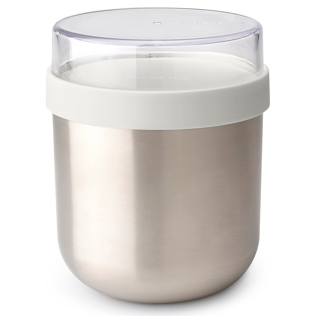 Lunchbeker MAKE & TAKE 500 ml, lichtgrijs, staal, Brabantia